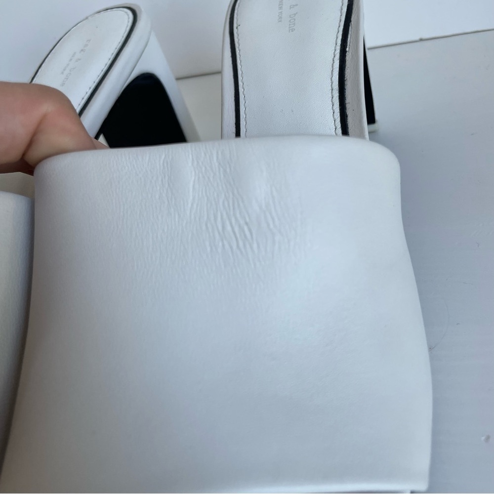 rag & bone Cream Mules - Picture 5 of 10